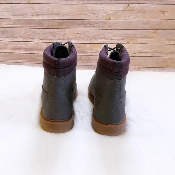 Timberland Linden Woods 6 Inch Waterproof Dark Grey Boots - Picture 6 of 7